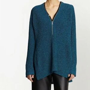 New Proenza Schouler White Label  Blie Remix Zip Sweater - Size S - MSRP $495